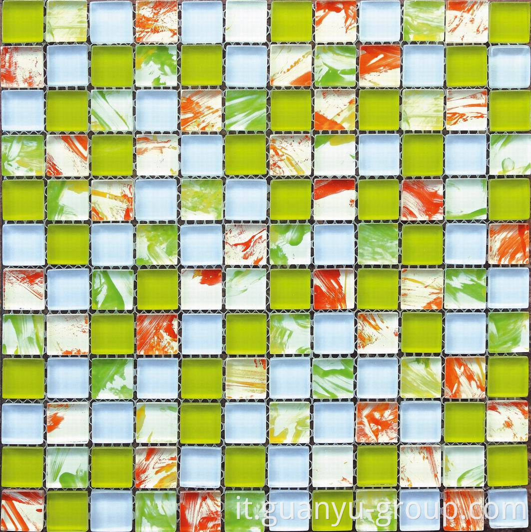 Hand Painting Mosaic Tile